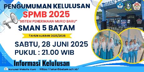PENGUMUMAN KELULUSAN SPMB 2025.